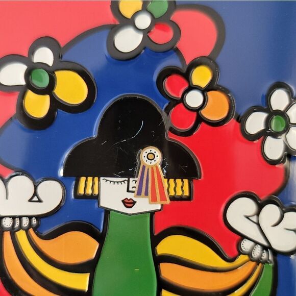 Vintage Tin 1990 Grand Marnier Container Art Artist Romero Britto #1026 - Picture 12 of 16